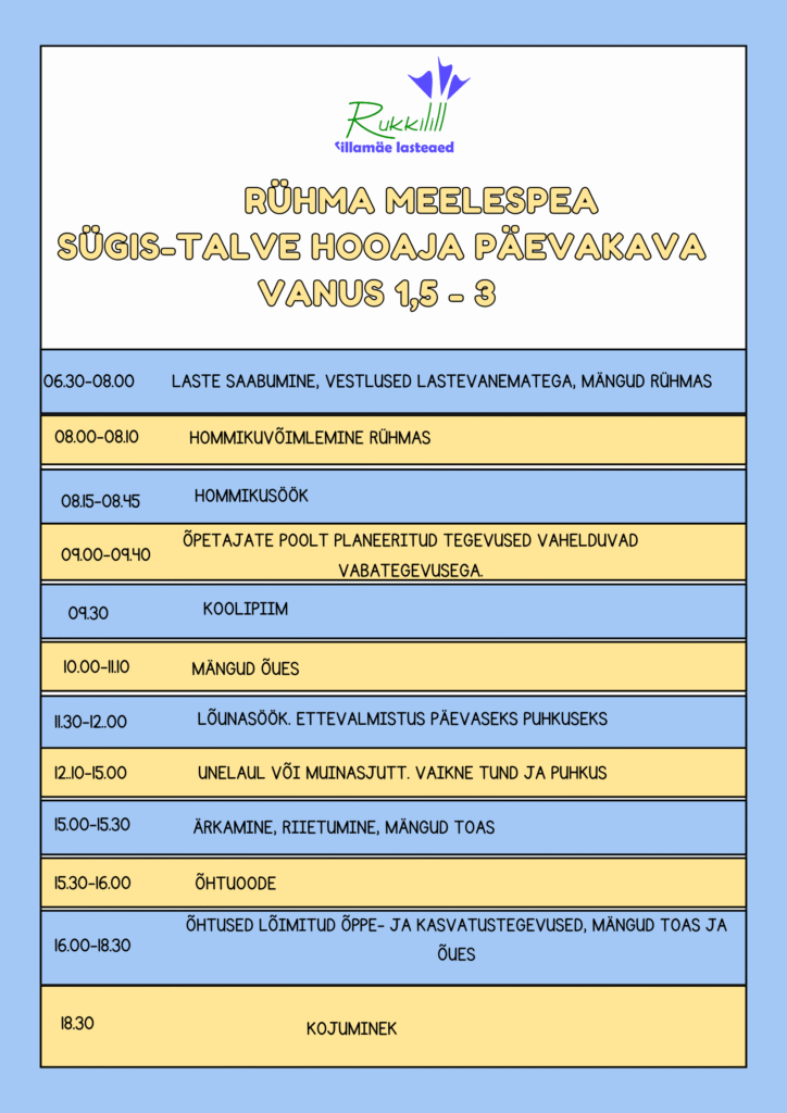 Meelespea (sügis-talv)